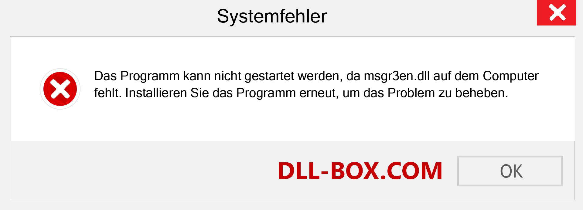 msgr3en.dll-Datei fehlt?. Download für Windows 7, 8, 10 - Fix msgr3en dll Missing Error unter Windows, Fotos, Bildern