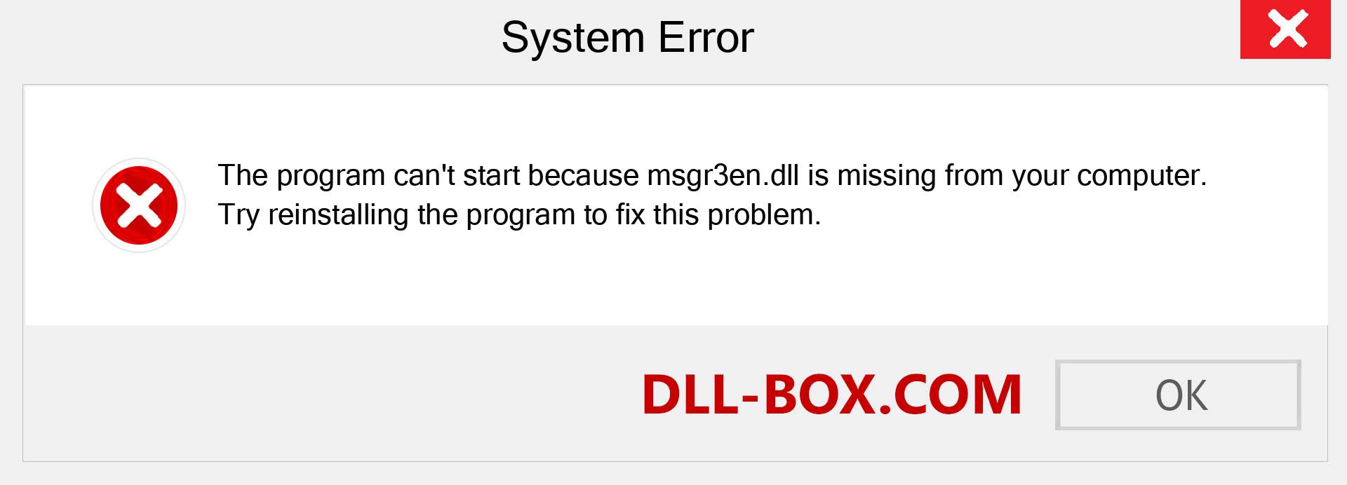  msgr3en.dll file is missing?. Download for Windows 7, 8, 10 - Fix  msgr3en dll Missing Error on Windows, photos, images