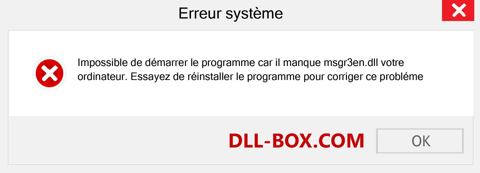 Le fichier msgr3en.dll est manquant ?. Télécharger pour Windows 7, 8, 10 - Correction de l'erreur manquante msgr3en dll sur Windows, photos, images